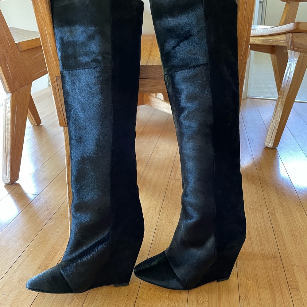Isabel Marant Boots, Runway Sheila Knee High Pony Hair size EU 38 NIB! - Picture 7 of 9